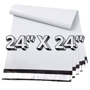 10 Poly Mailer Bags 24x24 White (Utility Use)